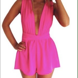 Hot Pink Romper