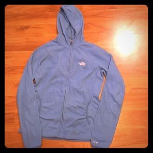 TKA 100 blue Northface jacket with hood