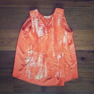 Calvin Klein Sleeveless Linen Top