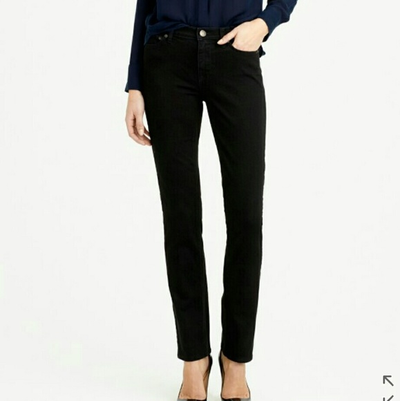 JCrew Stretch matchstick jean in pitch black wash