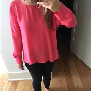 *SELLING IN ONE MONTH*Pink Long Sleeve Zara Blouse
