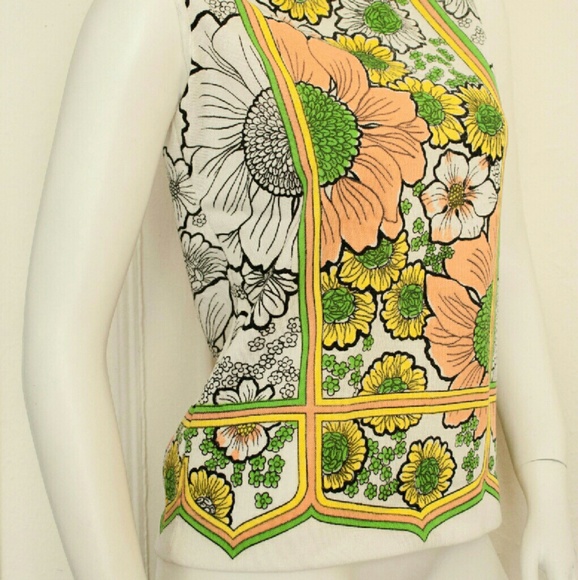 Vintage 1960's /1970's mod shift top - Picture 2 of 3