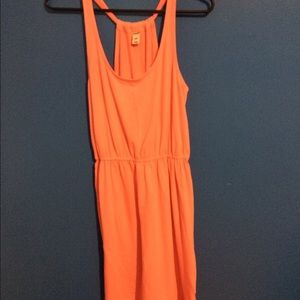 Orange pink dress