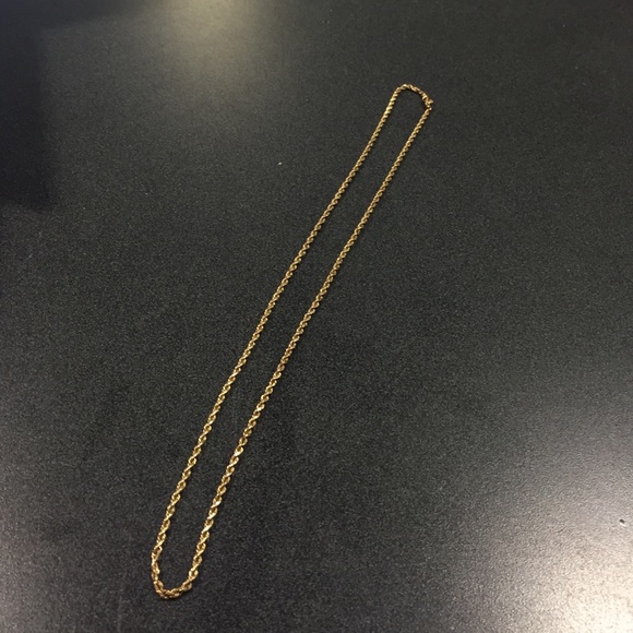 Gold braided necklace chain