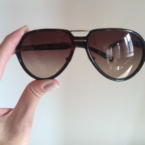 Prada large sunglasses with original hard case