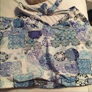 Cute blue and white bathing suit