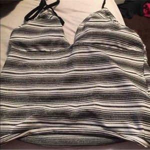 Grey and white sparkly bathing suit