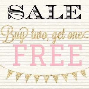 SALE! Buy 2, Get 1 FREE!