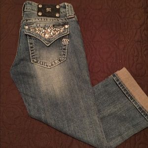 crop jeans Miss Me never worn