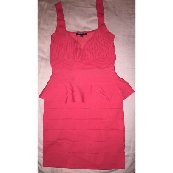 💕Pink peplum, bandage dress 💕