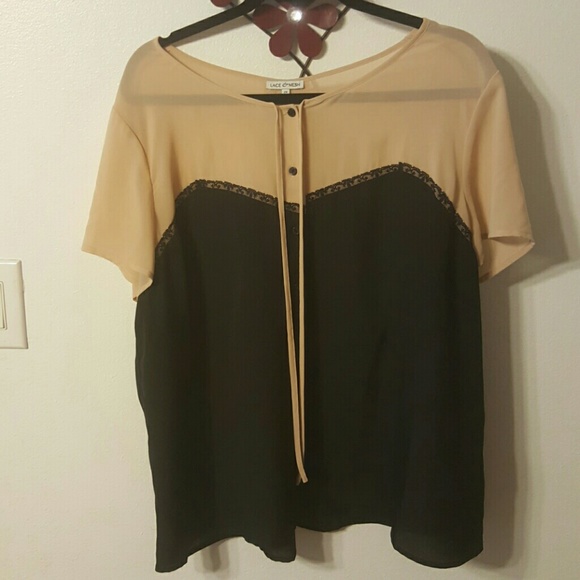 chiffon super pretty top 2X