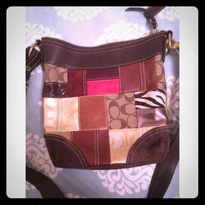 Never used Authentic Coach Patchwork satchel