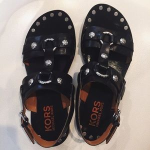 Lightly worn Michael Kors leather sandals