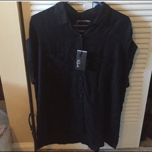 Black Short Sleeve Rails Shirt