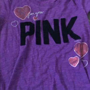 Victoria Secert Pink purple shirt