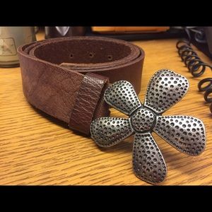 Silpada Genuine Learher and Sterling Silver Belt