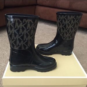 MK Logo Rain Boots