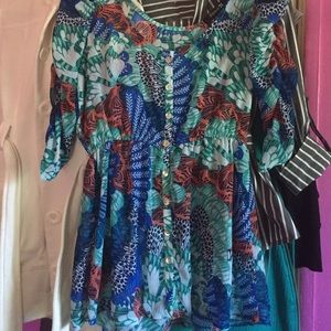 A very colorful fleece