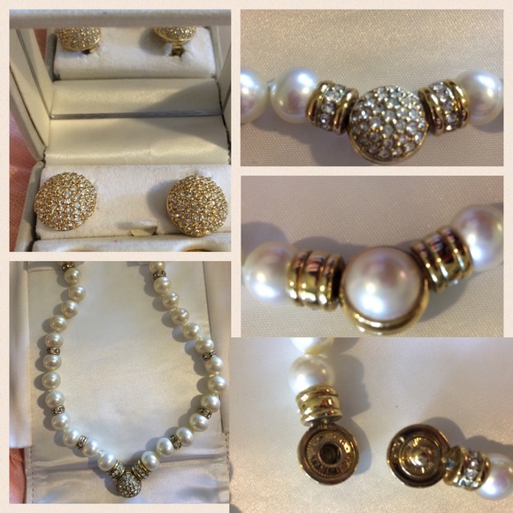 🤍HP!🤍 Christian Dior necklace earring set - Picture 2 of 5