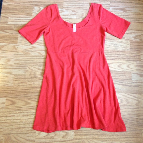 Orange/pink Sparkle & Fade Dress Size L