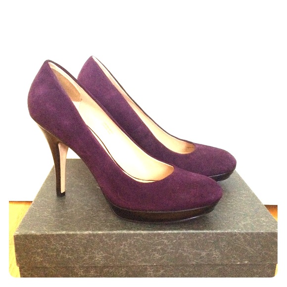 VIA SPIGA purple pumps