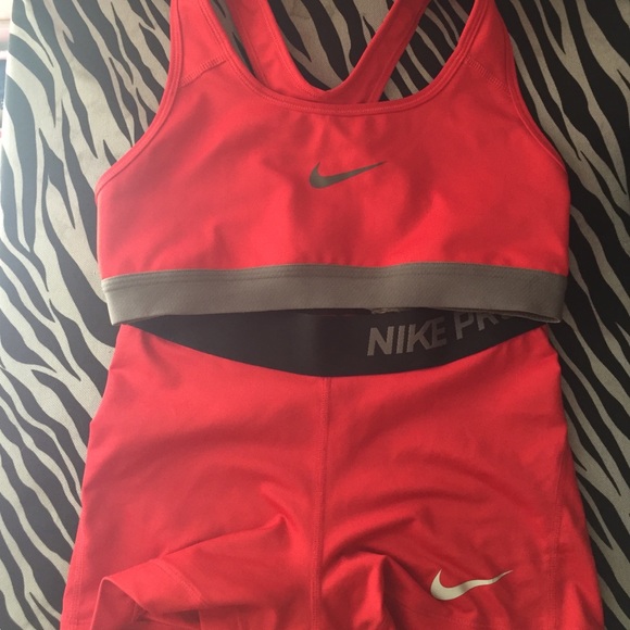 Shorts and a sports bra