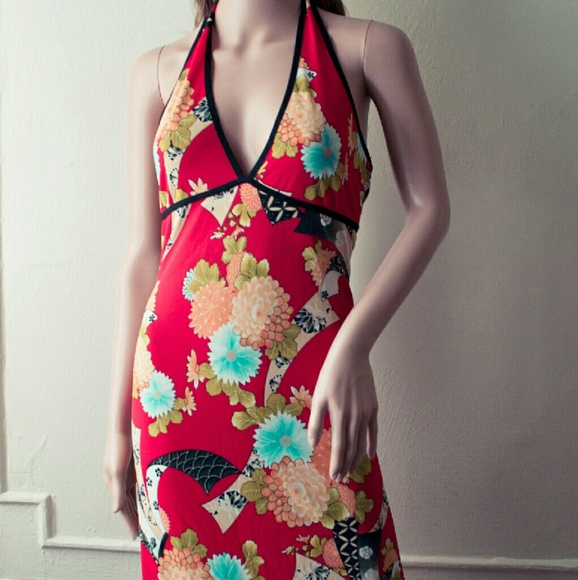 The Blue Age summer halter dress
