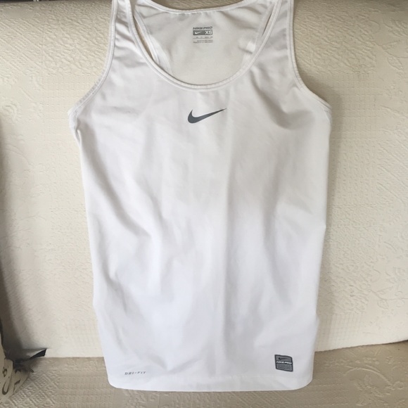 Nike White Workout Tanktop sz XS