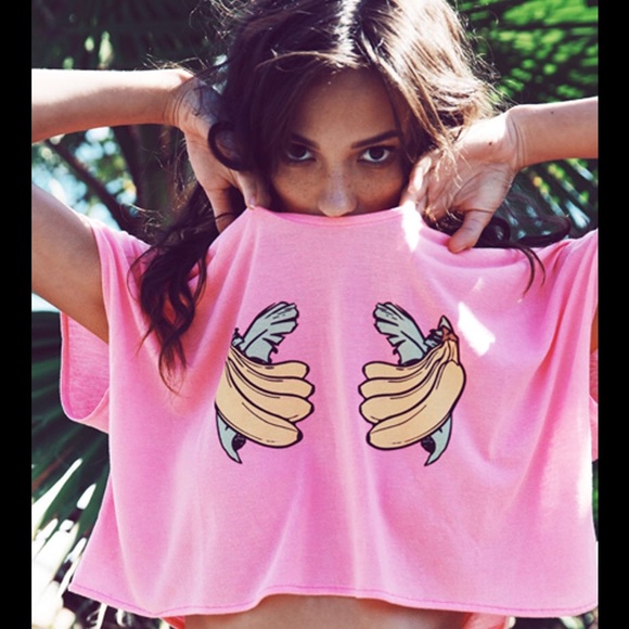 ‼️SOLD‼️💖NWT Wildfox Crop Top LOWEST - Picture 1 of 2