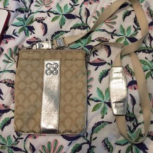 Coach Gold cross body bag