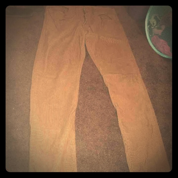 Men's corduroy tan pants