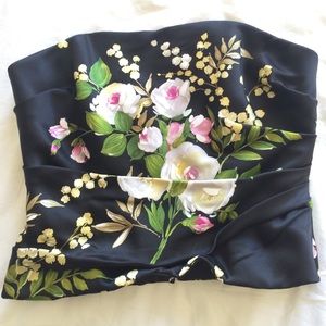 SOLD Kay Unger New York silk bustier.