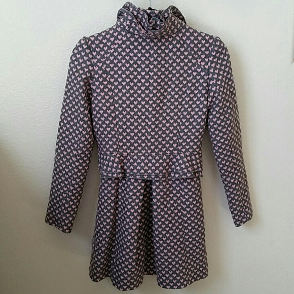 Stylish Long jacket with Ruffle collar - Picture 3 of 4