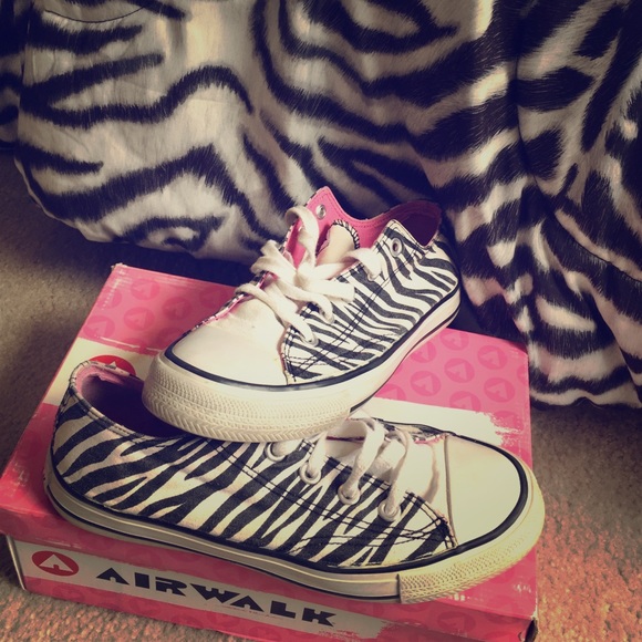 Zebra print sneakers