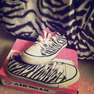 Zebra print sneakers