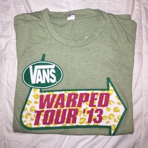 NEVER WORN! Vans 2013 warped tour tee