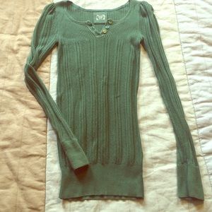 Xs/xch women's long sleeve green shirt