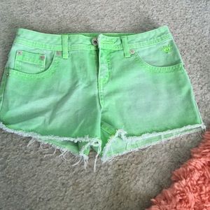 Green Justice shorts NWOT