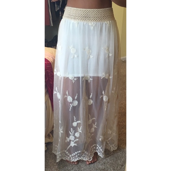 Sheer Maxi Skirt