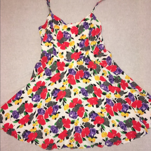 MINKPINK Floral Print Fit and Flare Dress