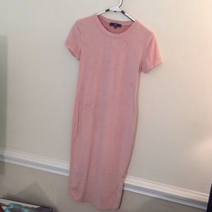 Faux pink dress