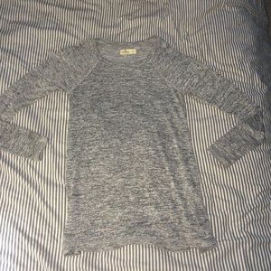 Heathered gray long sleeve from Hollister