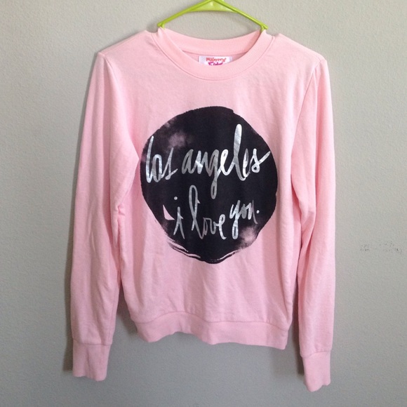"los Angeles I love you. " graphic sweater