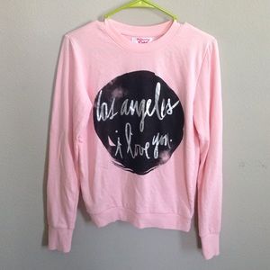 "los Angeles I love you. " graphic sweater