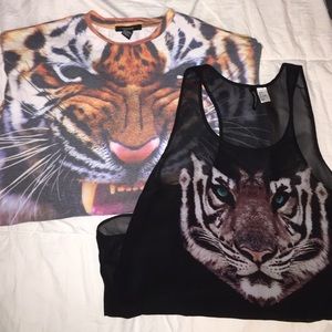 TIGER LOVERS tank and sweatshirt bundle!