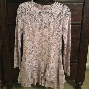 Dusty Rose Long Sleeve BCBGMAX Dress