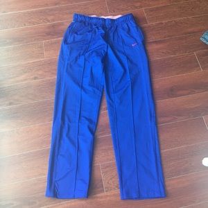 Nike Dri-Fit sz large royal blue draw string pants