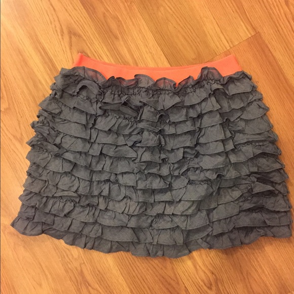 jcrew ruffle skirt