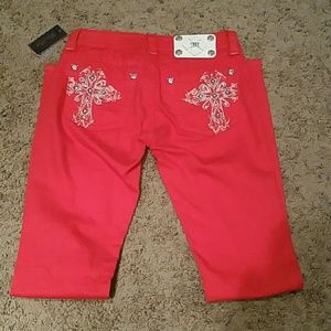 Brand new with tags cherry red miss me skinnies