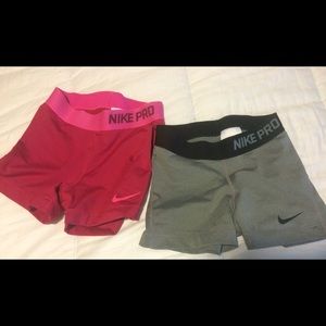 Nike Pro Shorts Bundle size XS